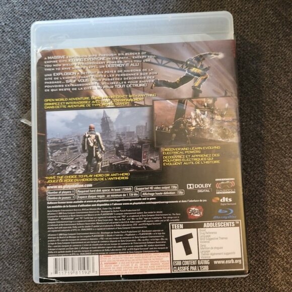 inFamous (Sony PlayStation 3, 2009) Video Game - Picture 2 of 3